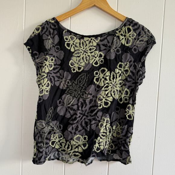 LEINA'ALA Women's "Monstera" Sleeveless Top Size Large - Picture 2 of 4